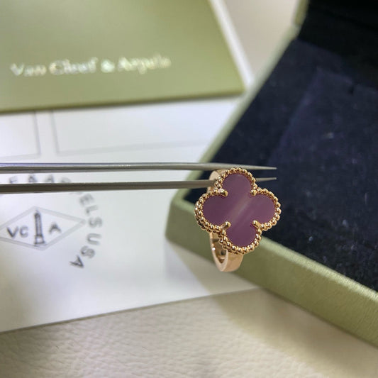 [Rose Tomorrow]CLOVER  PURPLE VIOLET RING