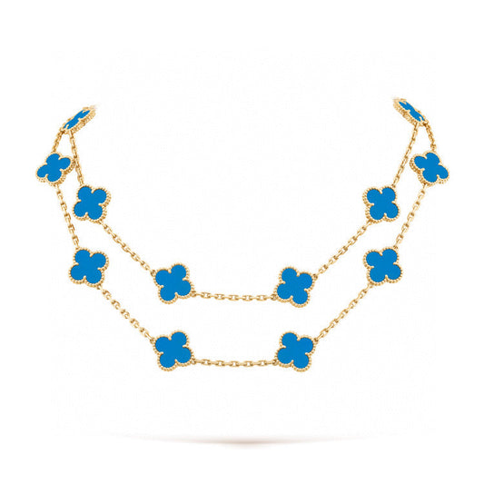 [💎ROSE💎]CLOVER 20 MOTIFS TURQUOISE GOLD