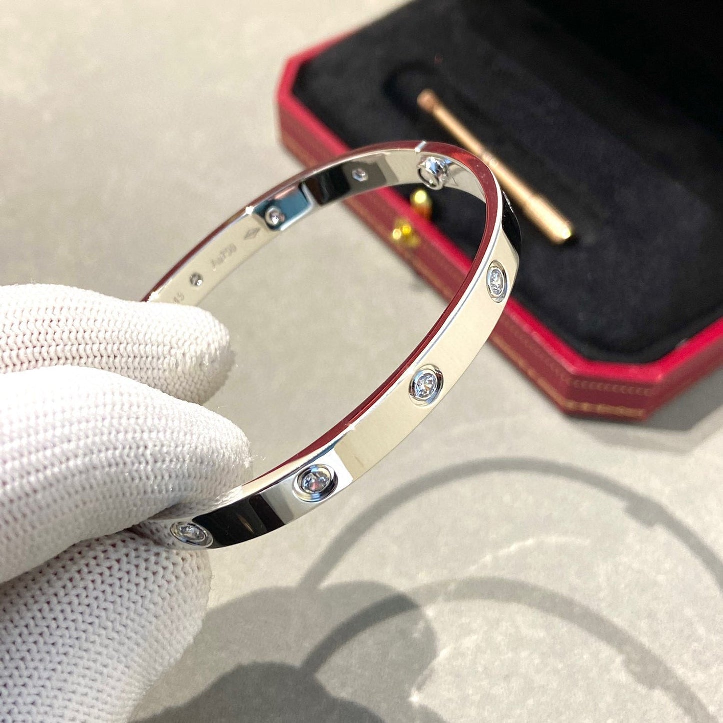 [Rose Tomorrow]LOVE BRACELET 6.1MM 10 DIAMONDS