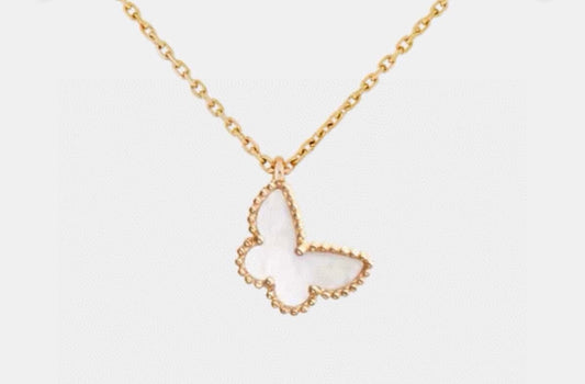 [💎ROSE💎]CLOVER BUTTERFLY NECKLACE