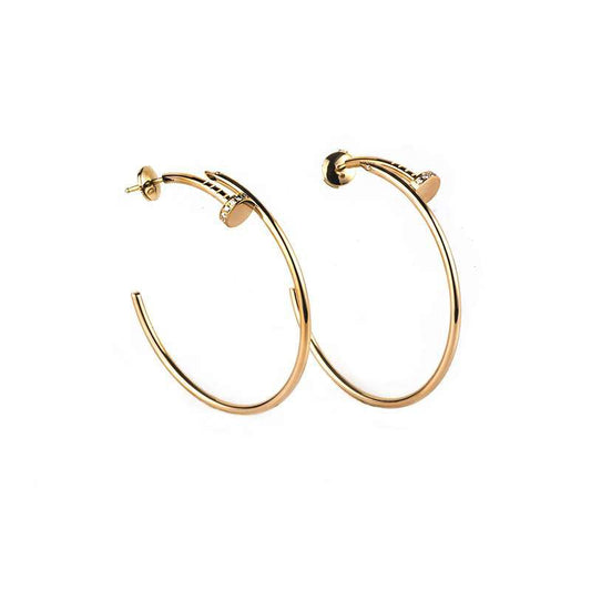 [Rose Jewelry]JUSTE EARRINGS GOLD DIAMONDS 1.8MM