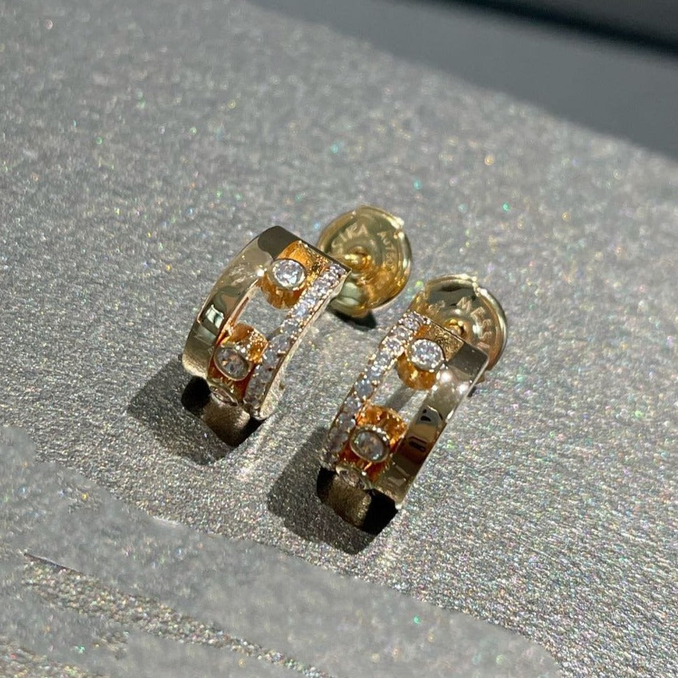 [✨Rose💎]MOVE ROMANE EARRINGS DIAMOND