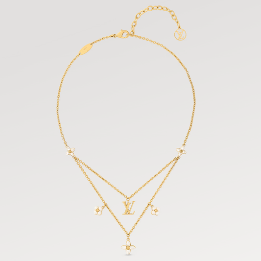[Rose Tomorrow]FLOWERGRAM GOLD MOP DOUBLE ROW NECKLACE