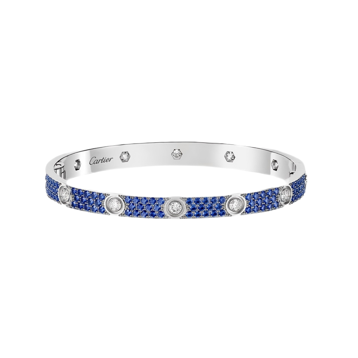 [✨Rose💎]2026 PAVE GEMSTONE LOVE BRACELET 6.1MM 10 DIAMONDS