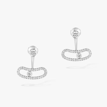 [✨Rose💎]MOVE UNO SILVER DIAMOND EARRINGS