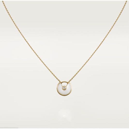 [Rose Jewelry]AMULETTE ROSE GOLD MOP NECKLACE