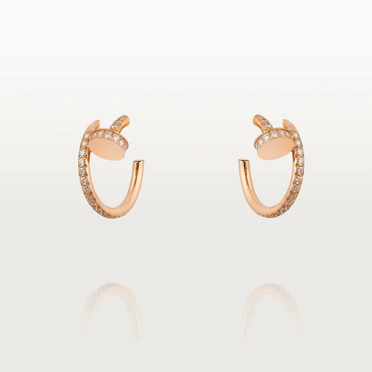 [Rose Jewelry]JUSTE EARRINGS 12.75MM PINK GOLD DIAMOND