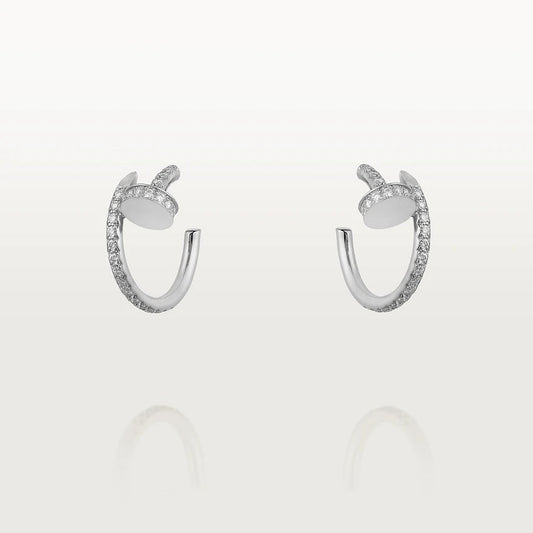 [Rose Jewelry]JUSTE EARRINGS 12.75MM SILVER DIAMOND