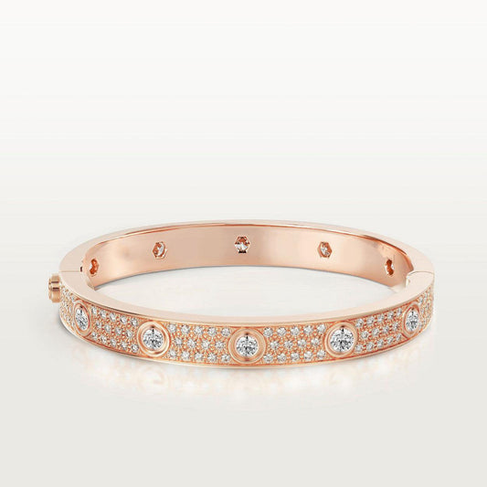 [Rose Jewelry]LOVE BRACELET 6.1MM DIAMOND-PAVED 10 BIG DIAMONDS