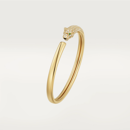 [Rose Jewelry]PANTHERE GOLD DIAMOND OPEN BRACELET