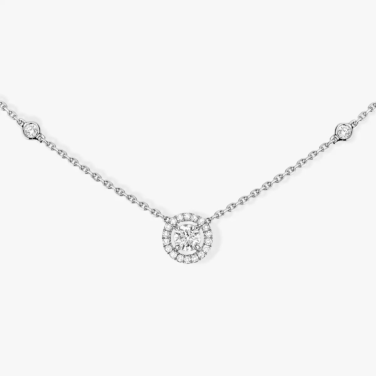 [✨Rose💎]Diamond Necklace 0,20ct Brilliant Shape Joy