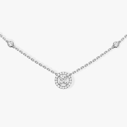 [✨Rose💎]Diamond Necklace 0,20ct Brilliant Shape Joy
