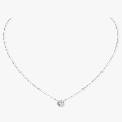 [✨Rose💎]Diamond Necklace 0,20ct Brilliant Shape Joy