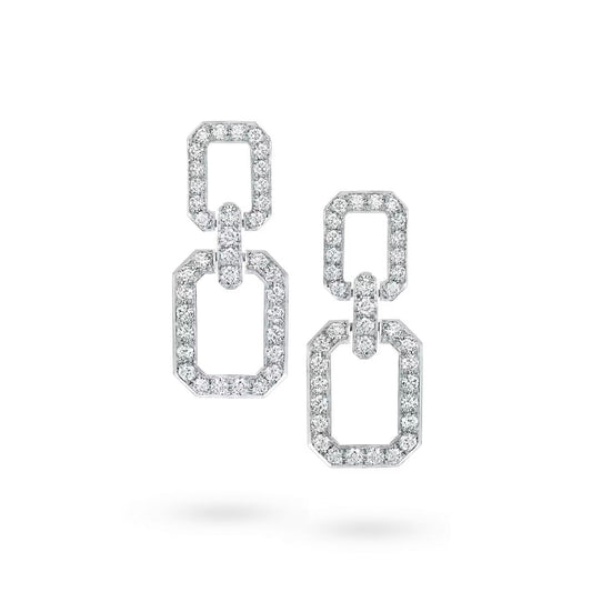 [Rose Tomorrow]LINKS MEDIUM EARRINGS DIAMOND