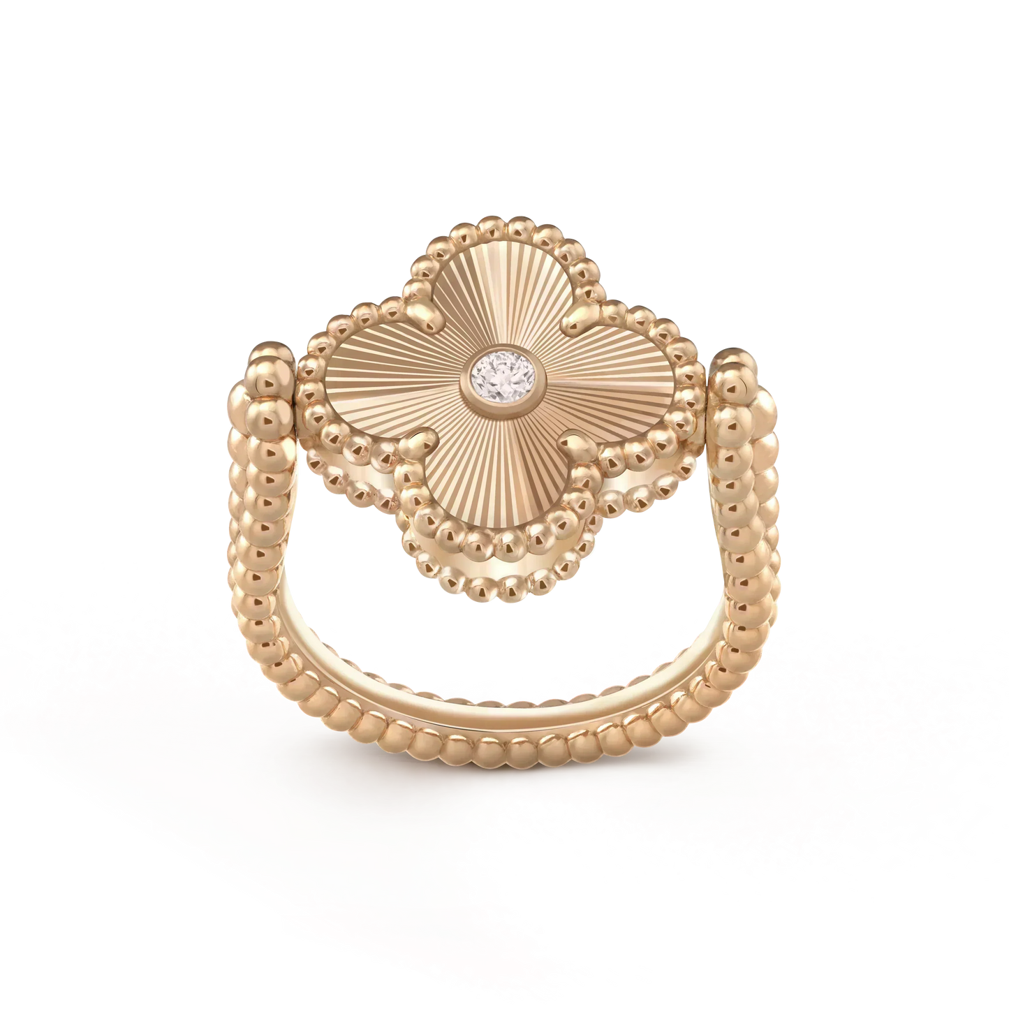 [Rose Tomorrow]CLOVER RIVERSIBLE PINK GOLD RING