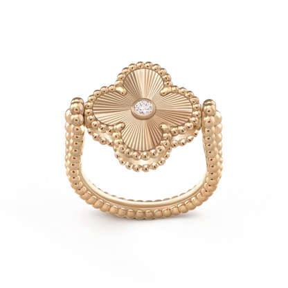 [Rose Tomorrow]CLOVER RIVERSIBLE PINK GOLD RING