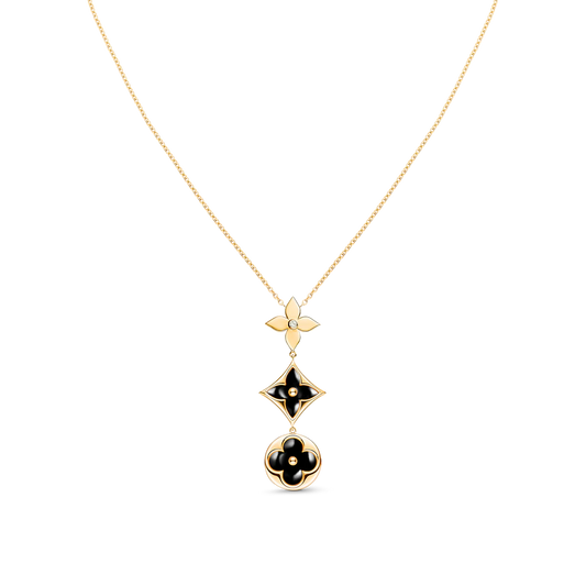[Rose Tomorrow]STAR AND SUN ONYX PINK GOLD NECKLACE
