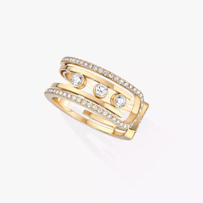 [✨Rose💎]Move 10th Diamond Ring in Gold