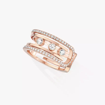 [✨Rose💎]Move 10th Diamond Ring in Gold