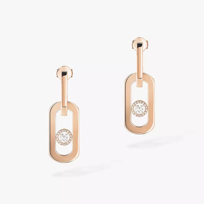 [✨Rose💎] So Move XL Diamond Hoop Earring