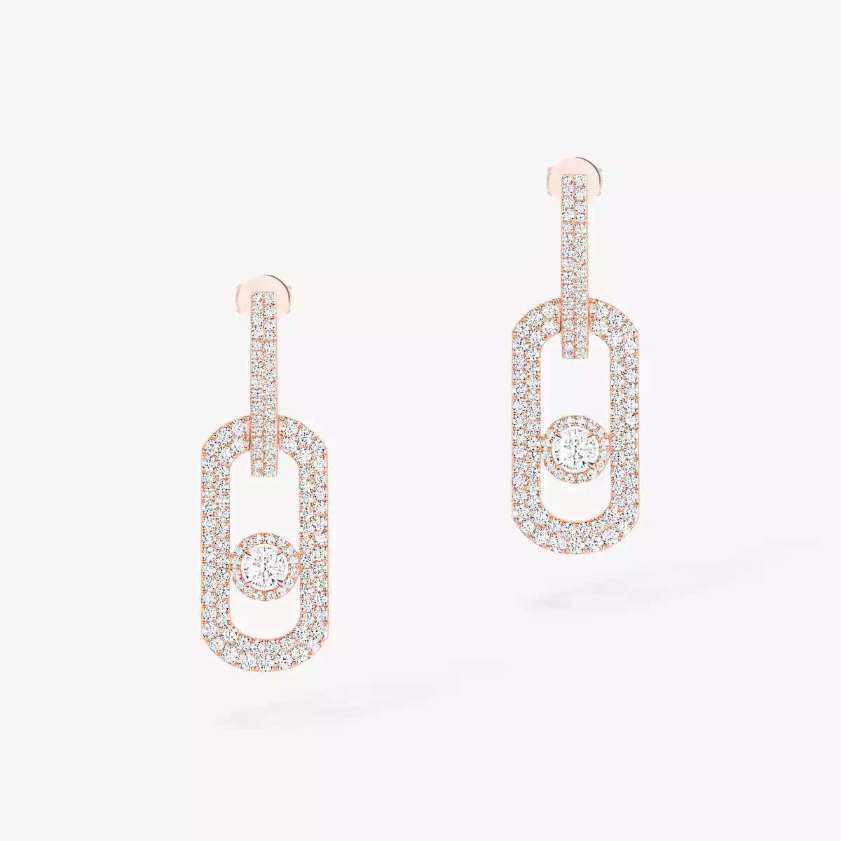 [✨Rose💎]So Move XL Pave_-Set Diamond Pendant Earrings
