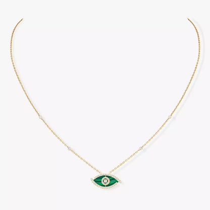 [✨Rose💎]Lucky Eye Diamond Necklace in Rose Gold and Turquoise