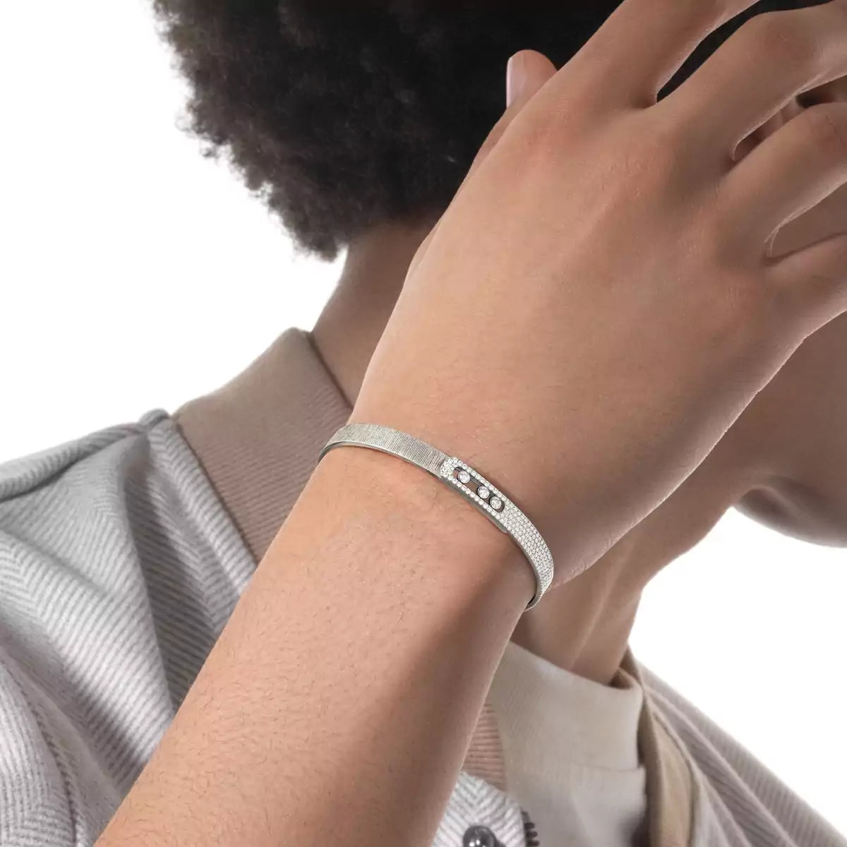 [✨Rose💎]Move Noa Cisele half pave bangle