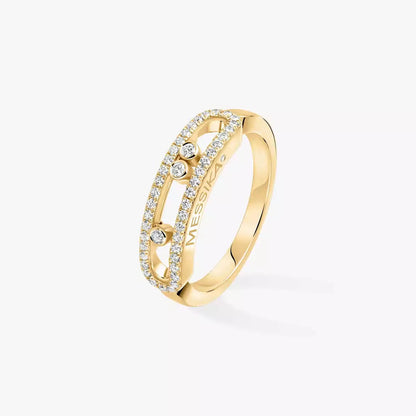 [✨Rose💎] Baby Move Gold Diamond Pave_ Ring
