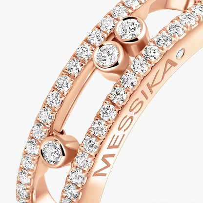 [✨Rose💎] Baby Move Gold Diamond Pave_ Ring