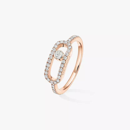 [✨Rose💎]Move Uno Diamond Ring in Gold