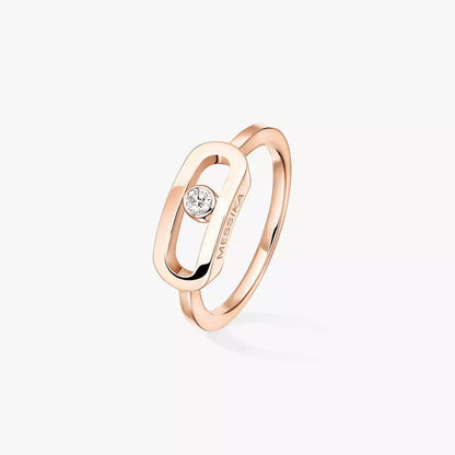 [✨Rose💎]Move Uno Diamond Ring in Gold