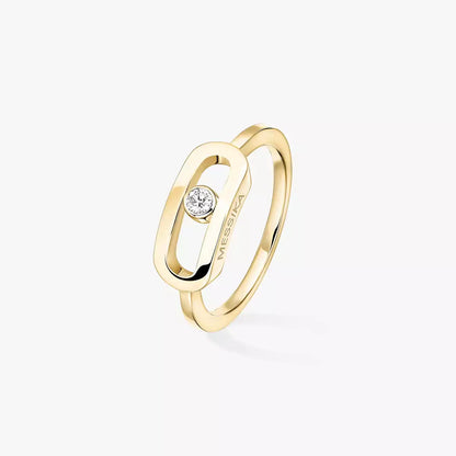 [✨Rose💎]Move Uno Diamond Ring in Gold