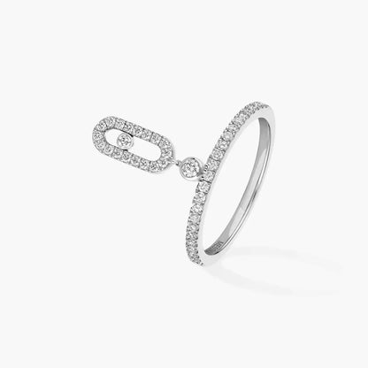 [✨Rose💎]Move Uno Diamond Ring