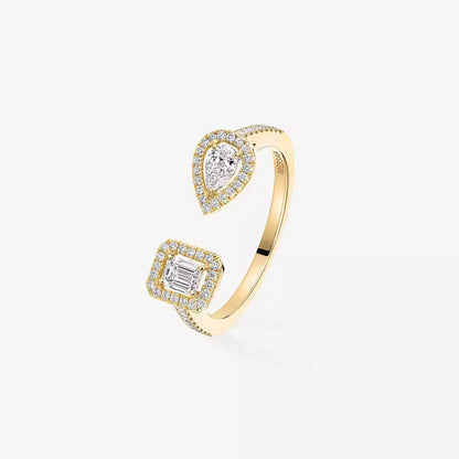 [✨Rose💎]My Twin Toi Gold Diamond Ring