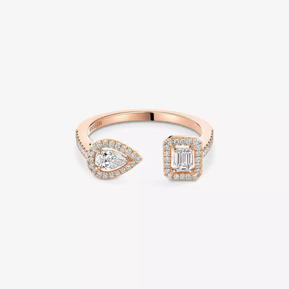 [✨Rose💎]My Twin Toi Gold Diamond Ring