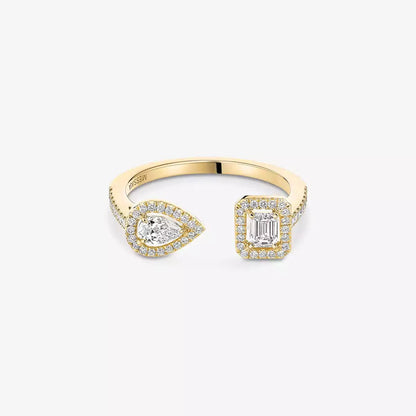 [✨Rose💎]My Twin Toi Gold Diamond Ring