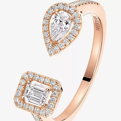 [✨Rose💎]My Twin Toi Gold Diamond Ring