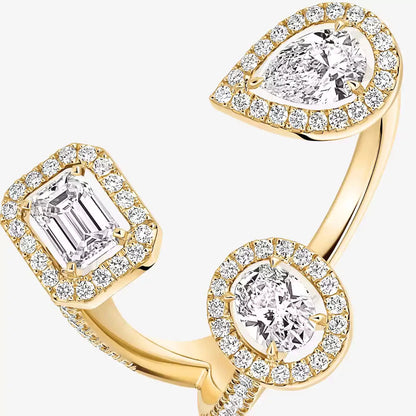 [[✨Rose💎] Diamond Ring 0,25ct My Twin Trilogy