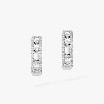 [✨Rose💎]Diamond Pave_ Hoop Earrings Move