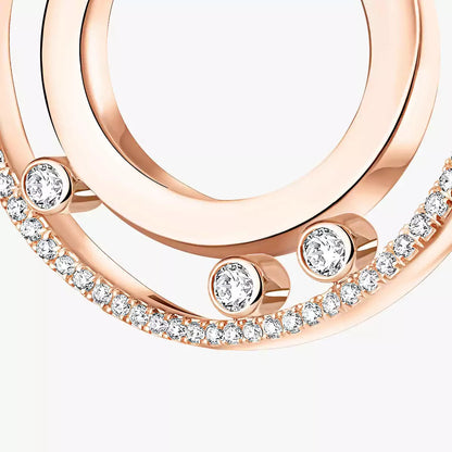 [✨Rose💎]Move Romane Small Diamond Hoop Earrings