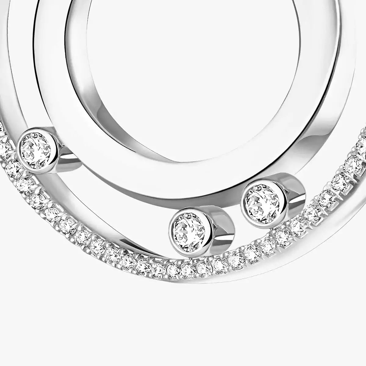 [✨Rose💎]Move Romane Small Diamond Hoop Earrings