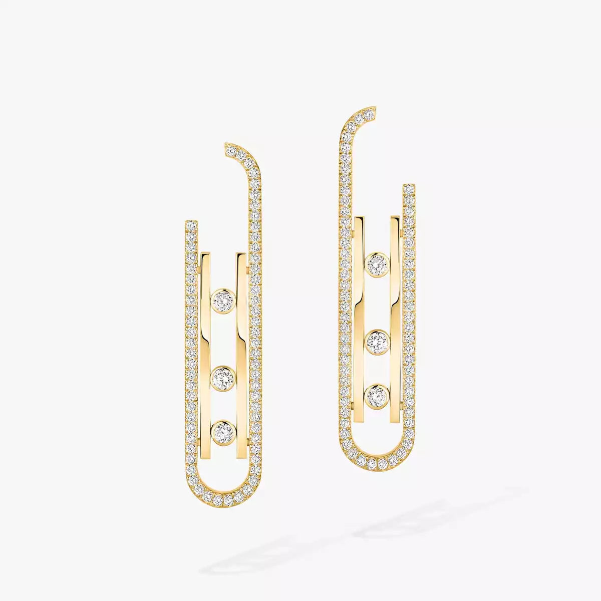[✨Rose💎]Diamond Pendant Earrings Move 10Th