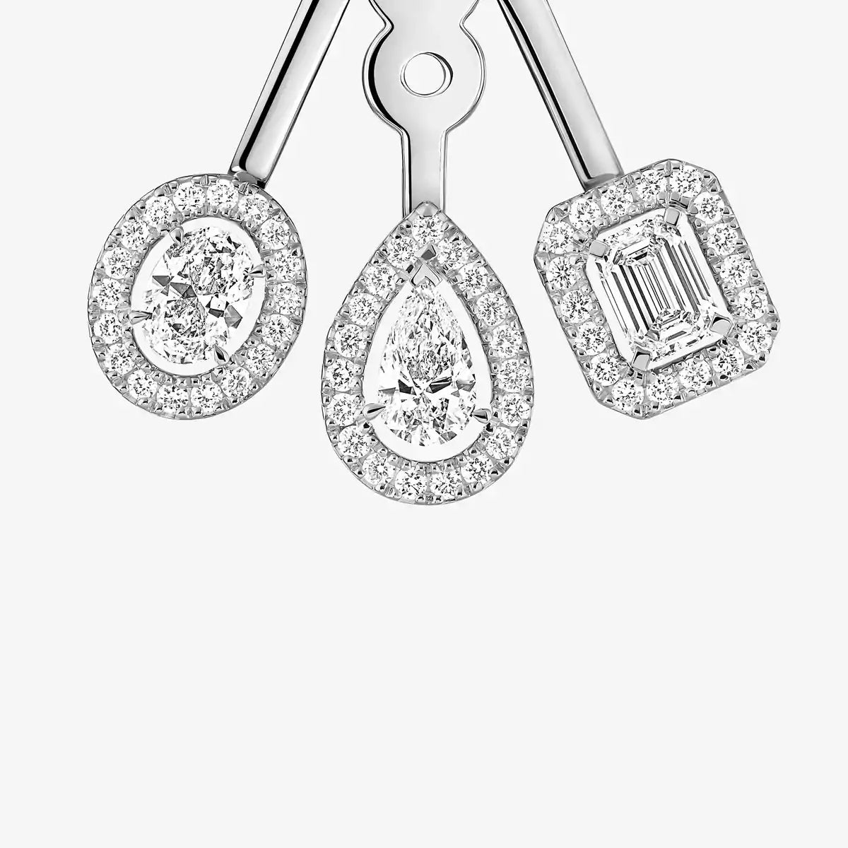 [✨Rose💎] My Twin Trio  Diamond Earrings