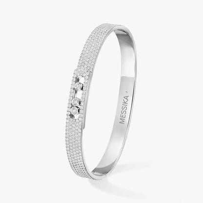 [✨Rose💎]Move Noa Full Pave Diamond Bangle Bracelet