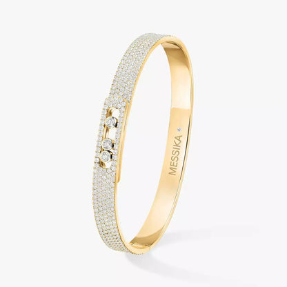 [✨Rose💎]Move Noa Full Pave Diamond Bangle Bracelet