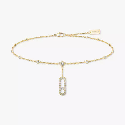[✨Rose💎] Move Uno pave ankle bracelet
