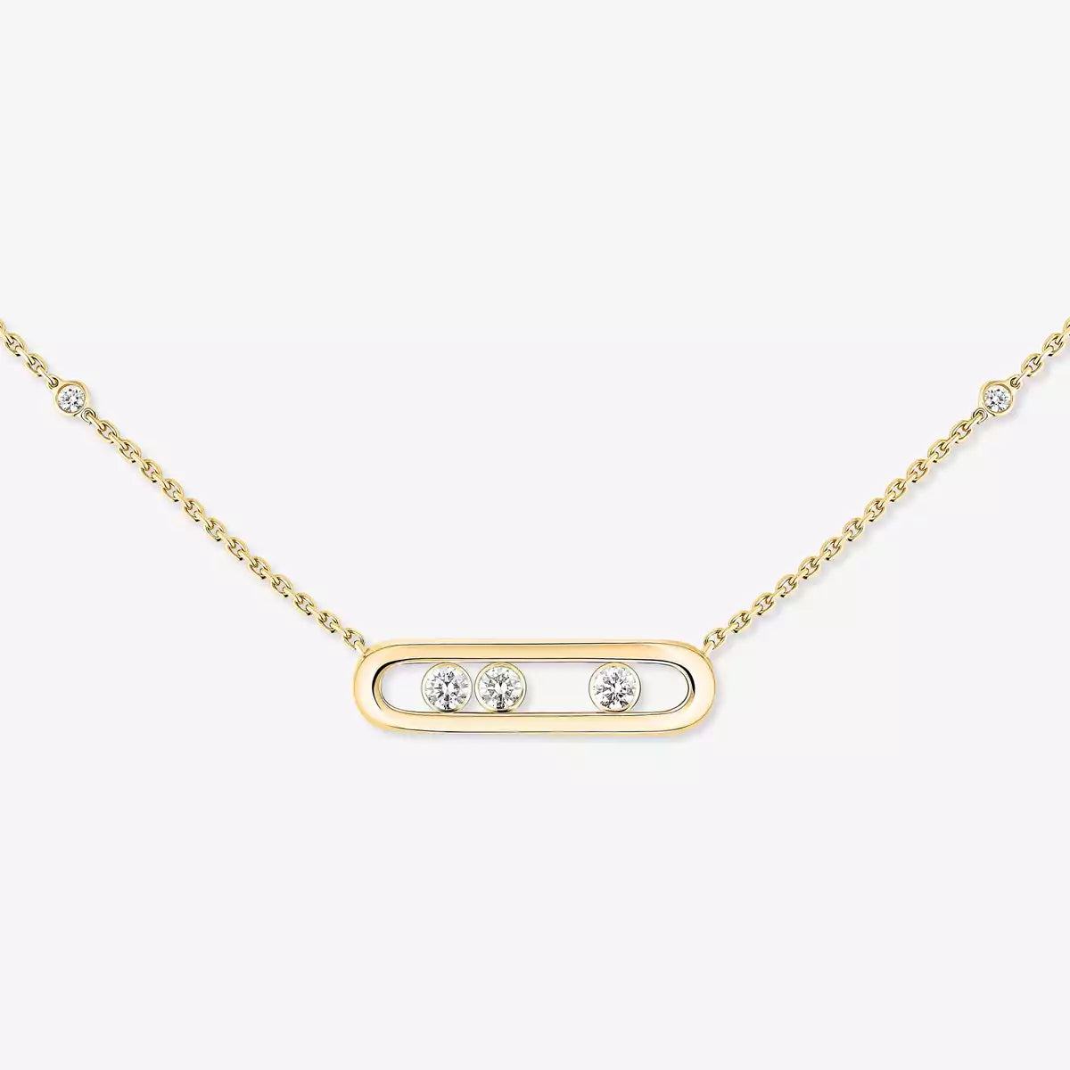 [✨Rose💎] Baby Move Gold Diamond Necklace