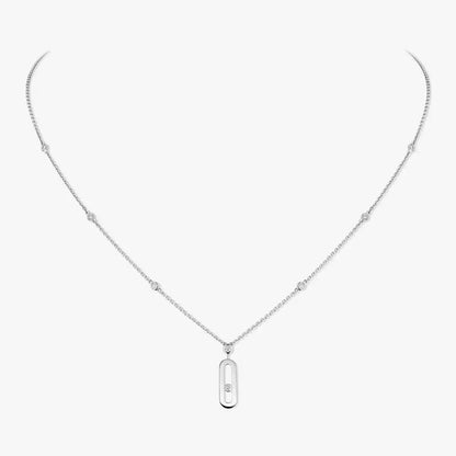 [✨Rose💎] Move Uno Gold Diamond Long Necklace