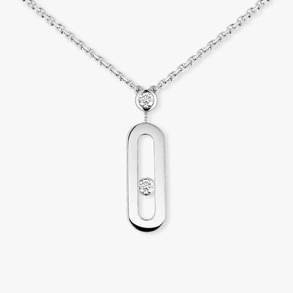 [✨Rose💎] Move Uno Gold Diamond Long Necklace