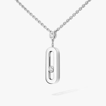 [✨Rose💎] Move Uno Gold Diamond Long Necklace